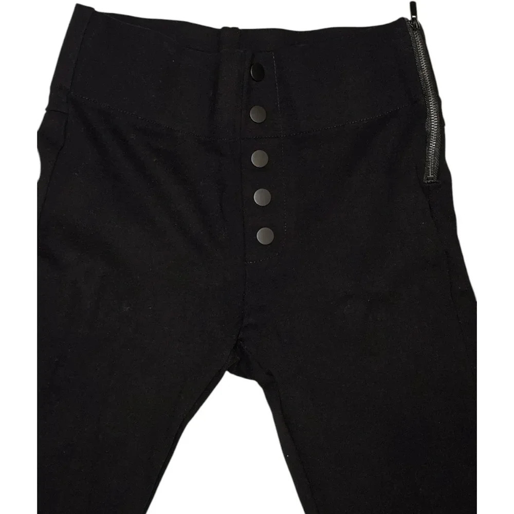 Zara Trafaluc Black Skinny High Waisted Thick Premium Leggins/Pants Size M - Picture 3 of 9